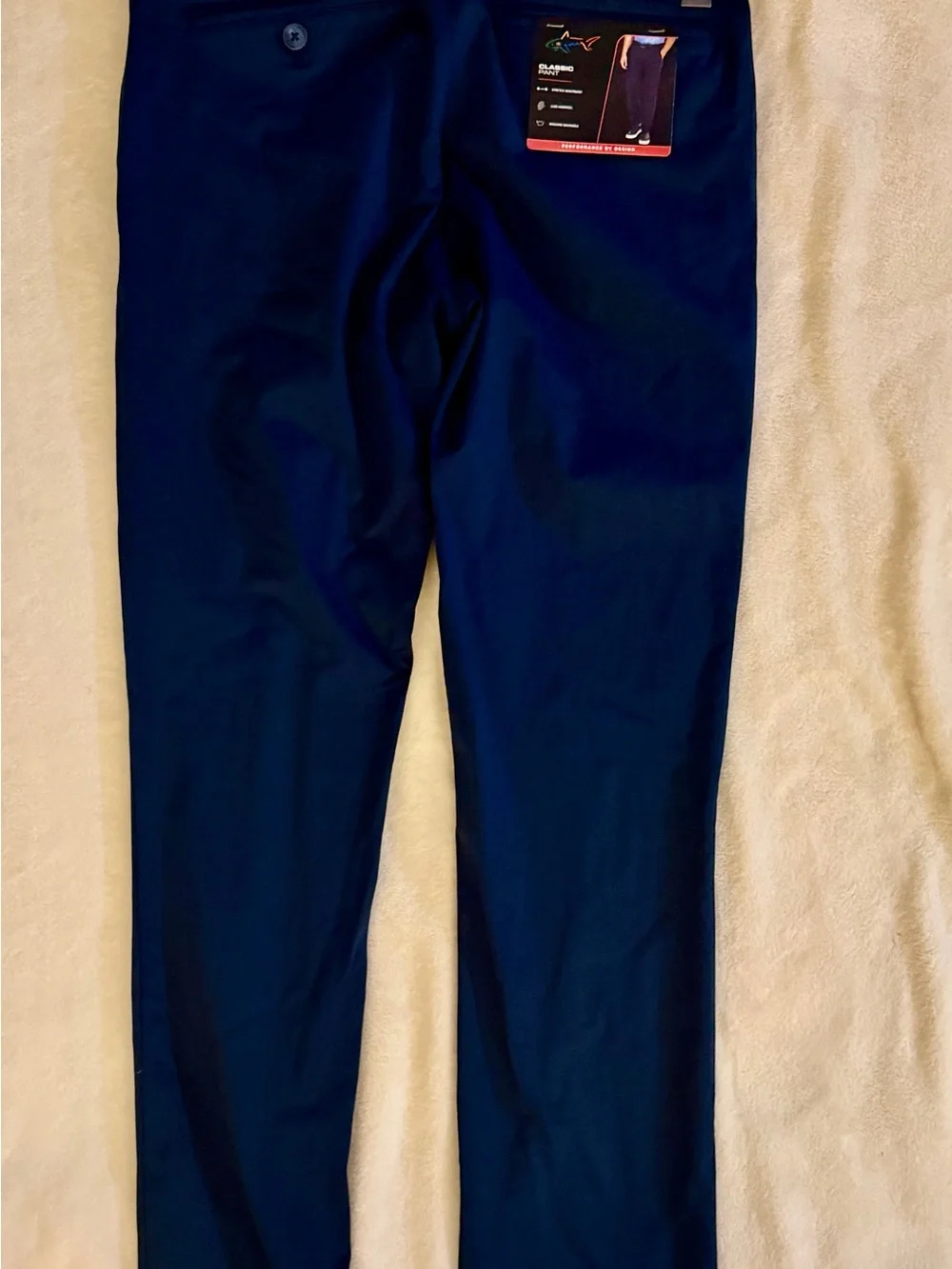 Greg Norman Classic Pant Men's Navy Golf Pant Size 30x32 NWT